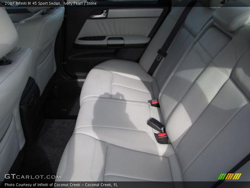 Ivory Pearl / Stone 2007 Infiniti M 45 Sport Sedan