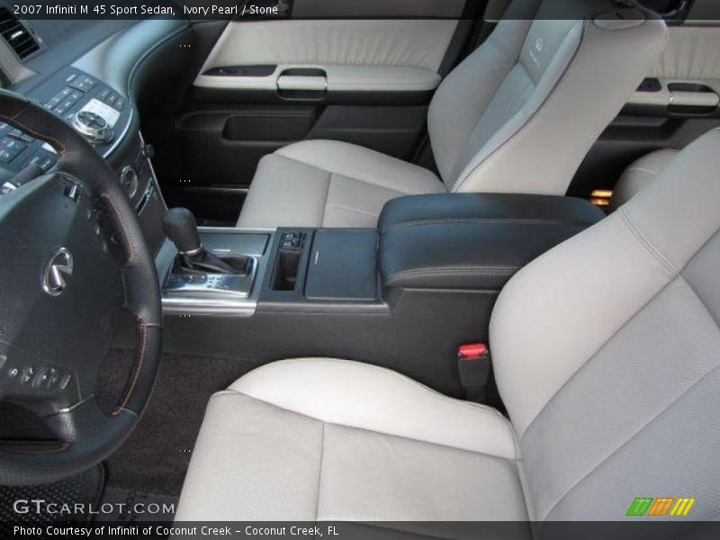 Ivory Pearl / Stone 2007 Infiniti M 45 Sport Sedan