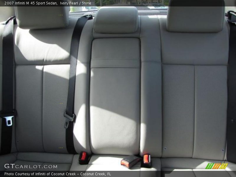 Ivory Pearl / Stone 2007 Infiniti M 45 Sport Sedan