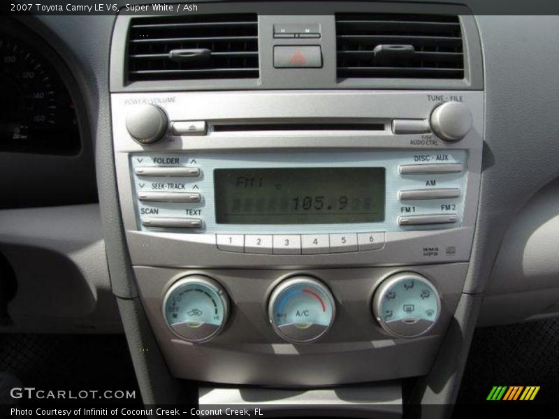 Super White / Ash 2007 Toyota Camry LE V6