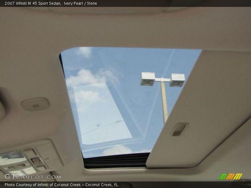 Ivory Pearl / Stone 2007 Infiniti M 45 Sport Sedan