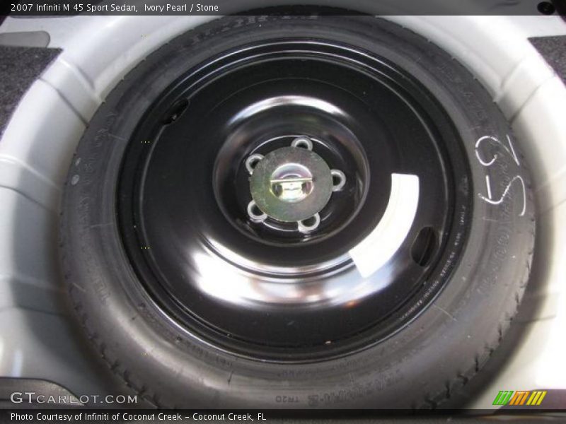 Ivory Pearl / Stone 2007 Infiniti M 45 Sport Sedan
