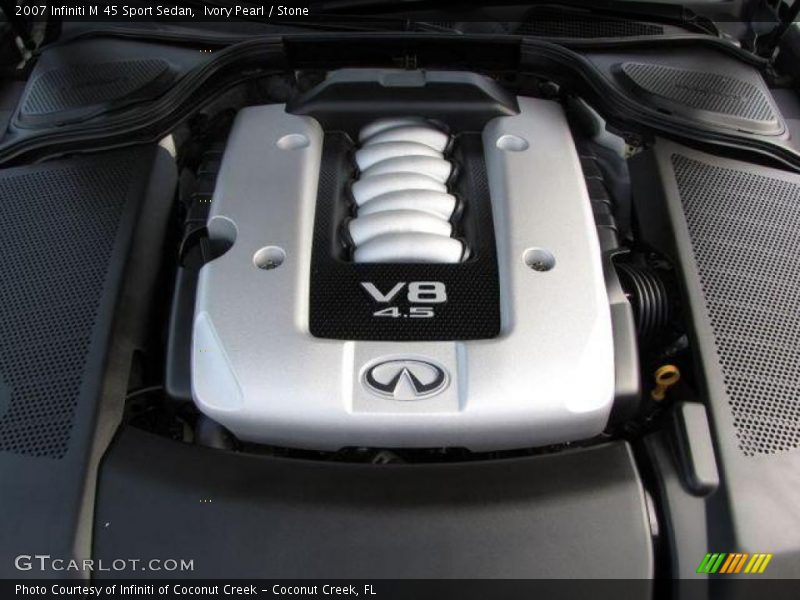 Ivory Pearl / Stone 2007 Infiniti M 45 Sport Sedan