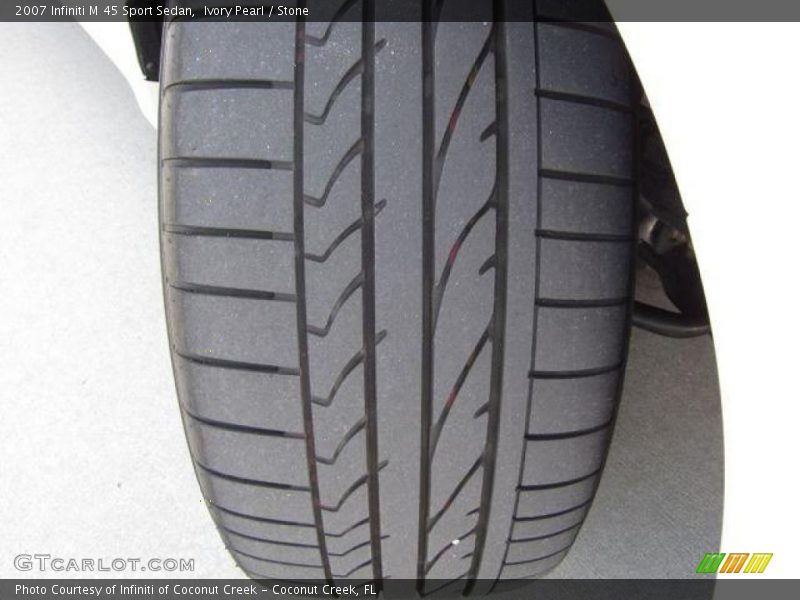 Ivory Pearl / Stone 2007 Infiniti M 45 Sport Sedan