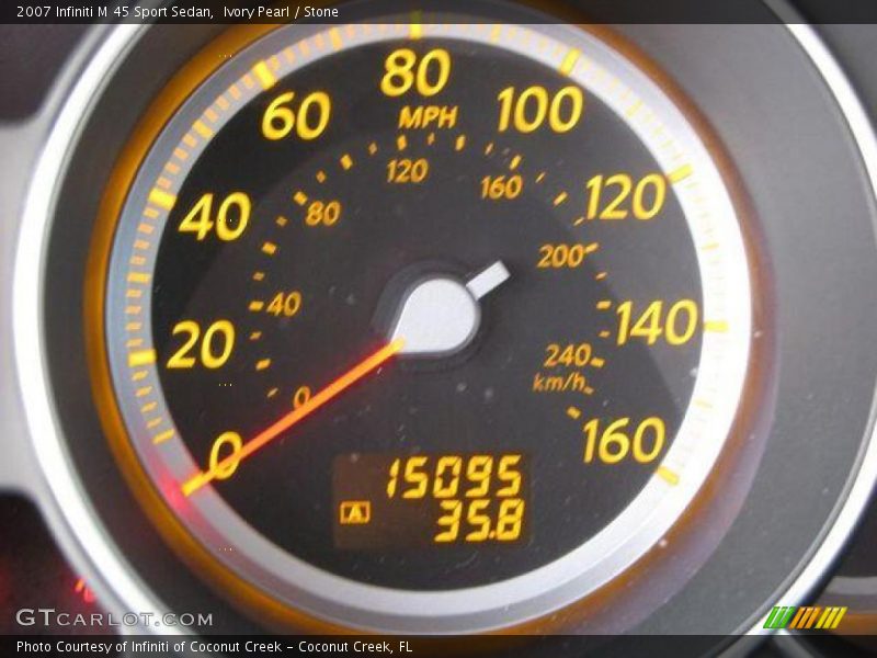 Ivory Pearl / Stone 2007 Infiniti M 45 Sport Sedan