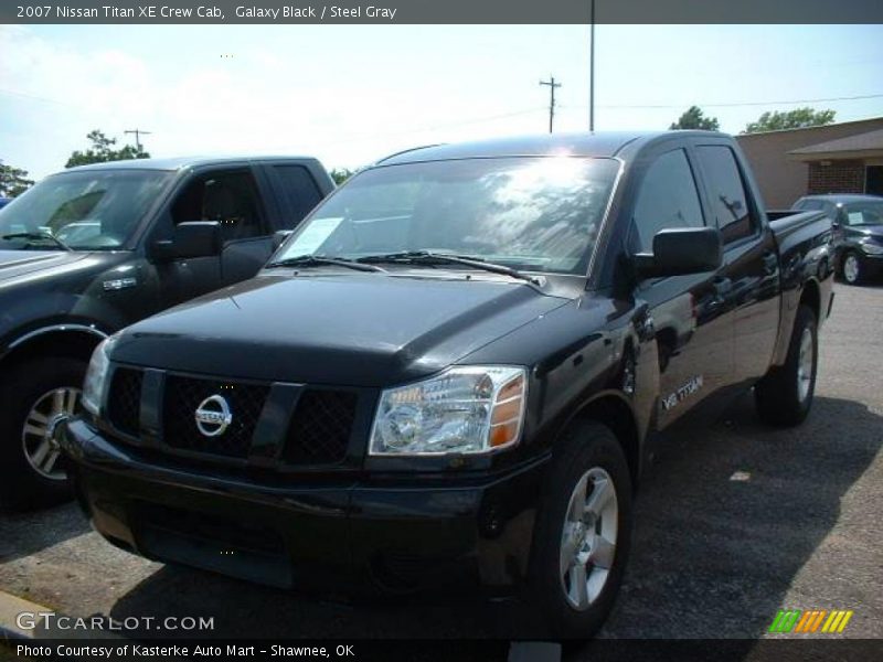 Galaxy Black / Steel Gray 2007 Nissan Titan XE Crew Cab