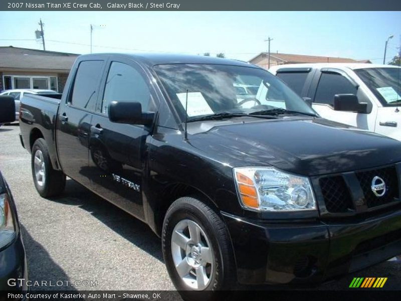Galaxy Black / Steel Gray 2007 Nissan Titan XE Crew Cab