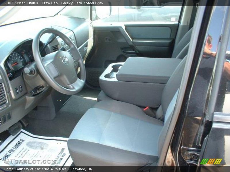 Galaxy Black / Steel Gray 2007 Nissan Titan XE Crew Cab