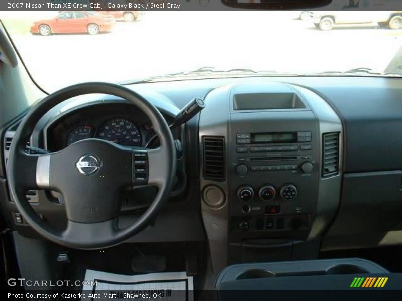 Galaxy Black / Steel Gray 2007 Nissan Titan XE Crew Cab