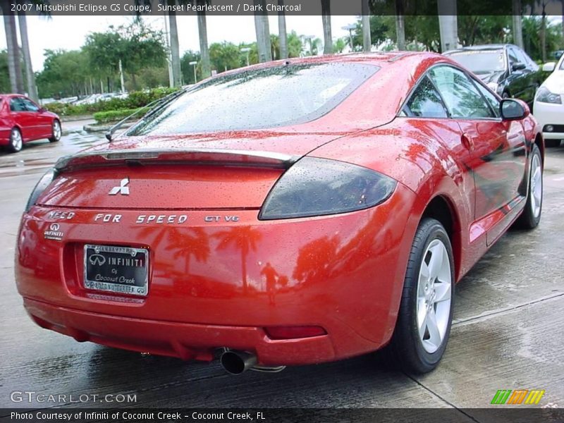 Sunset Pearlescent / Dark Charcoal 2007 Mitsubishi Eclipse GS Coupe