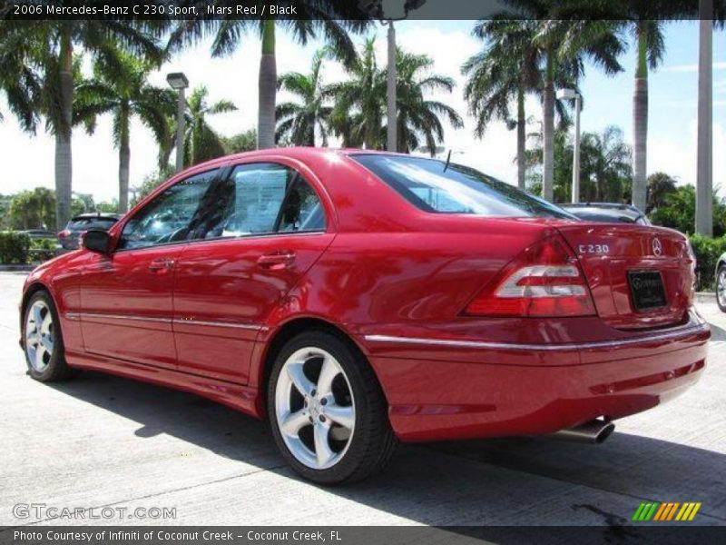 Mars Red / Black 2006 Mercedes-Benz C 230 Sport