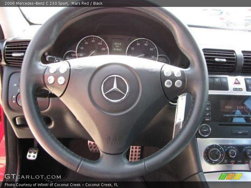 Mars Red / Black 2006 Mercedes-Benz C 230 Sport
