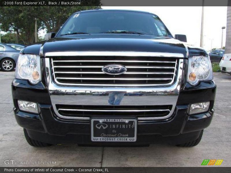 Black / Black/Stone 2008 Ford Explorer XLT