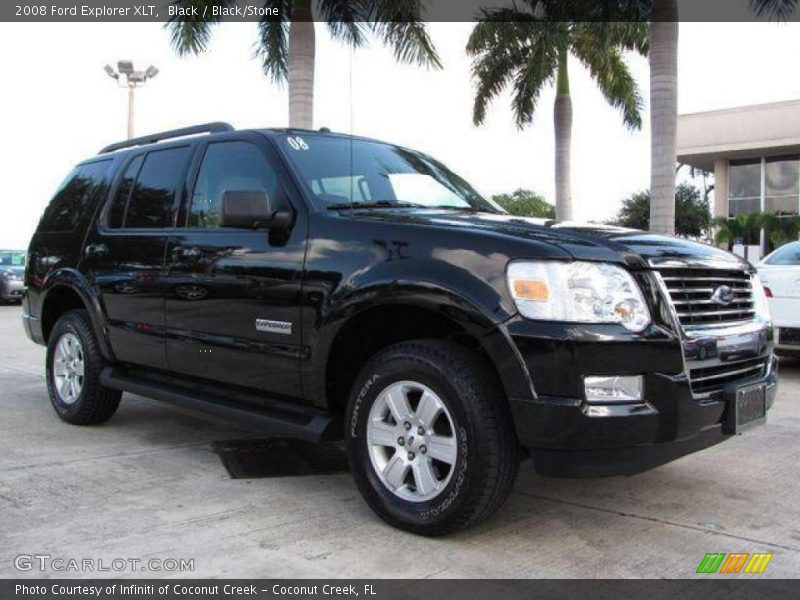 Black / Black/Stone 2008 Ford Explorer XLT