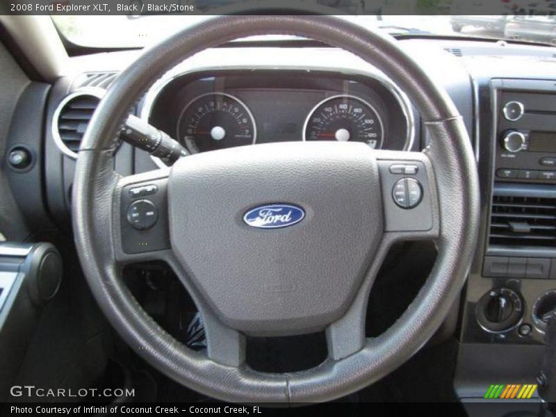 Black / Black/Stone 2008 Ford Explorer XLT