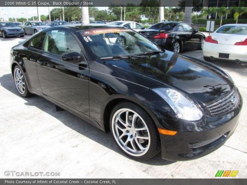 Black Obsidian / Stone 2006 Infiniti G 35 Coupe