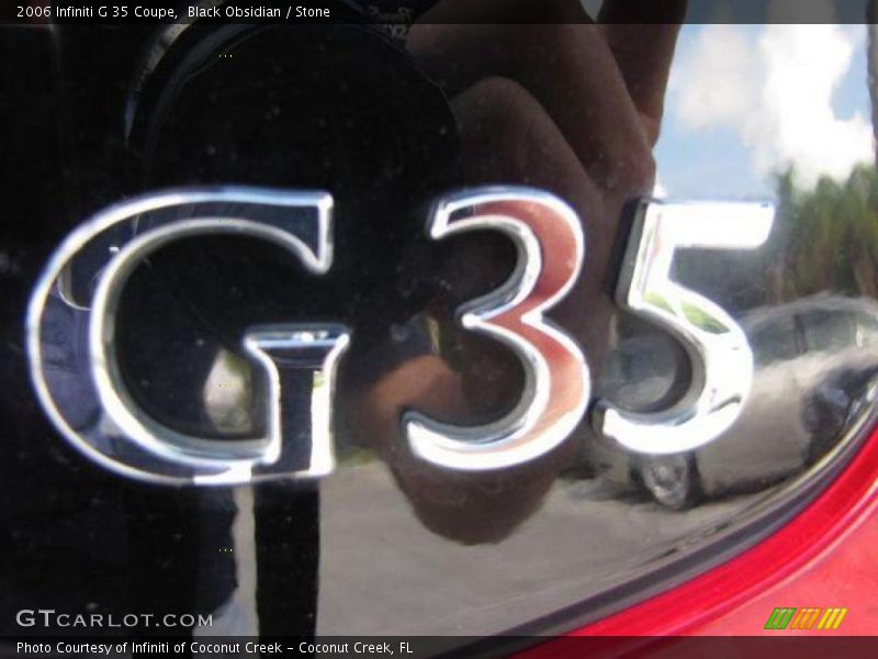 Black Obsidian / Stone 2006 Infiniti G 35 Coupe