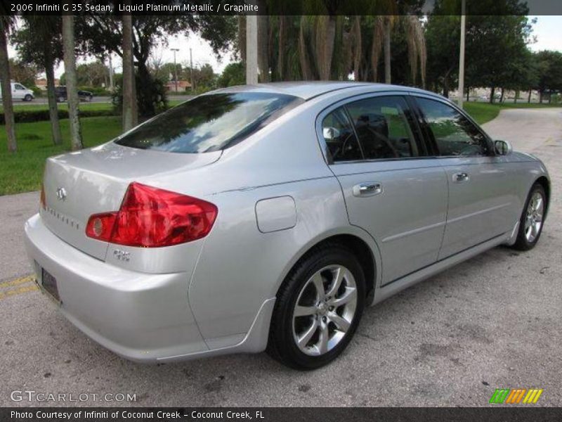 Liquid Platinum Metallic / Graphite 2006 Infiniti G 35 Sedan