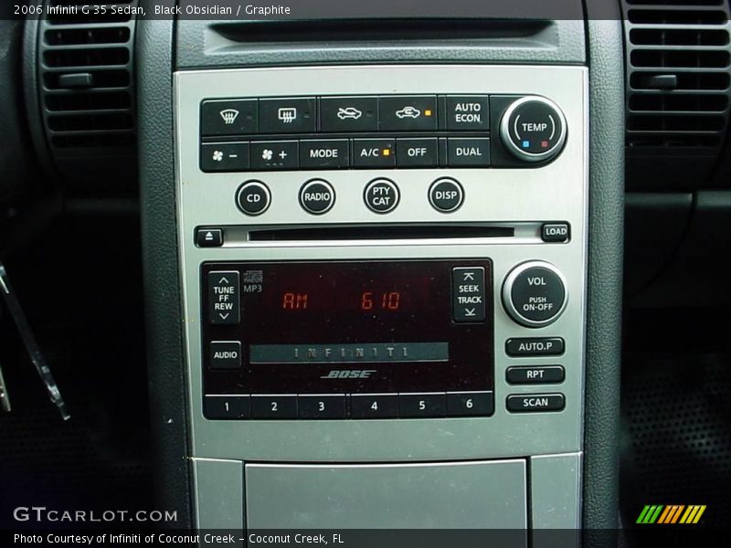 Black Obsidian / Graphite 2006 Infiniti G 35 Sedan
