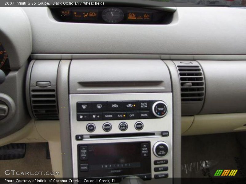 Black Obsidian / Wheat Beige 2007 Infiniti G 35 Coupe