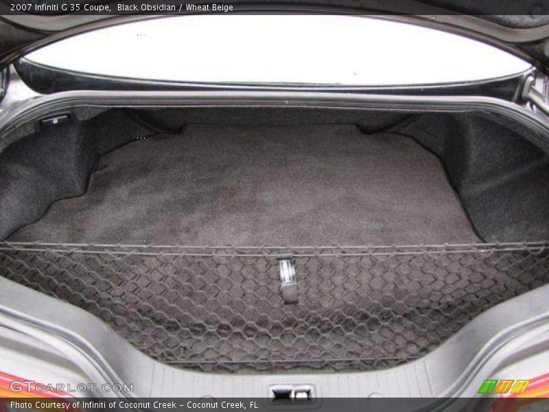 Black Obsidian / Wheat Beige 2007 Infiniti G 35 Coupe