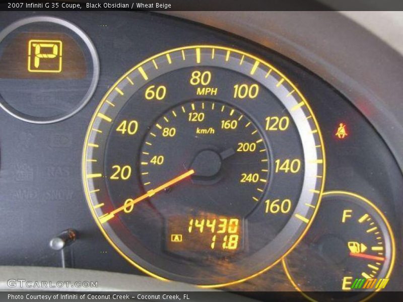 Black Obsidian / Wheat Beige 2007 Infiniti G 35 Coupe