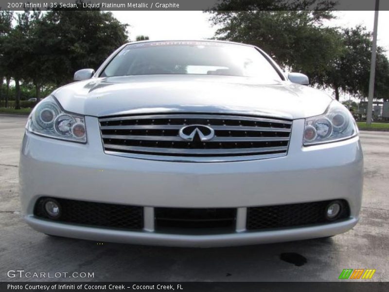 Liquid Platinum Metallic / Graphite 2007 Infiniti M 35 Sedan