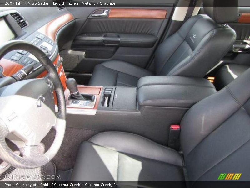 Liquid Platinum Metallic / Graphite 2007 Infiniti M 35 Sedan