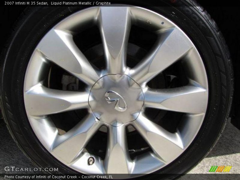 Liquid Platinum Metallic / Graphite 2007 Infiniti M 35 Sedan