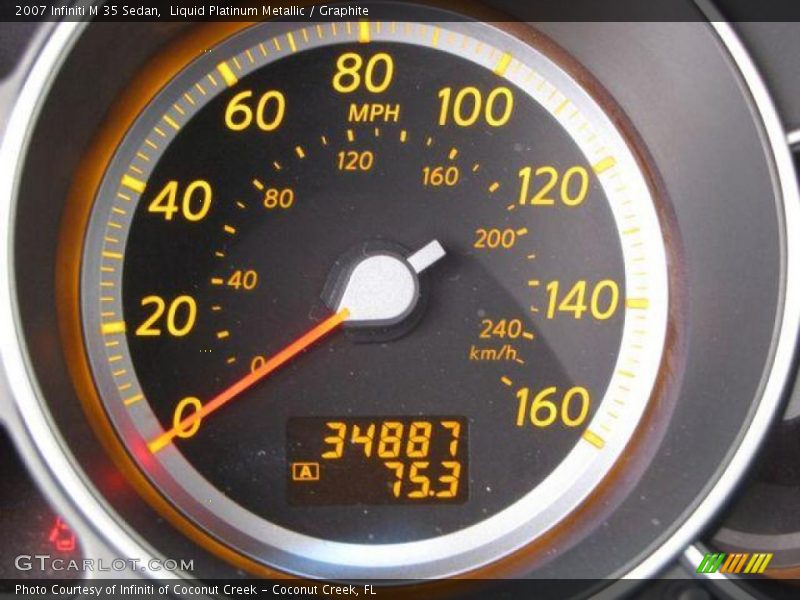 Liquid Platinum Metallic / Graphite 2007 Infiniti M 35 Sedan
