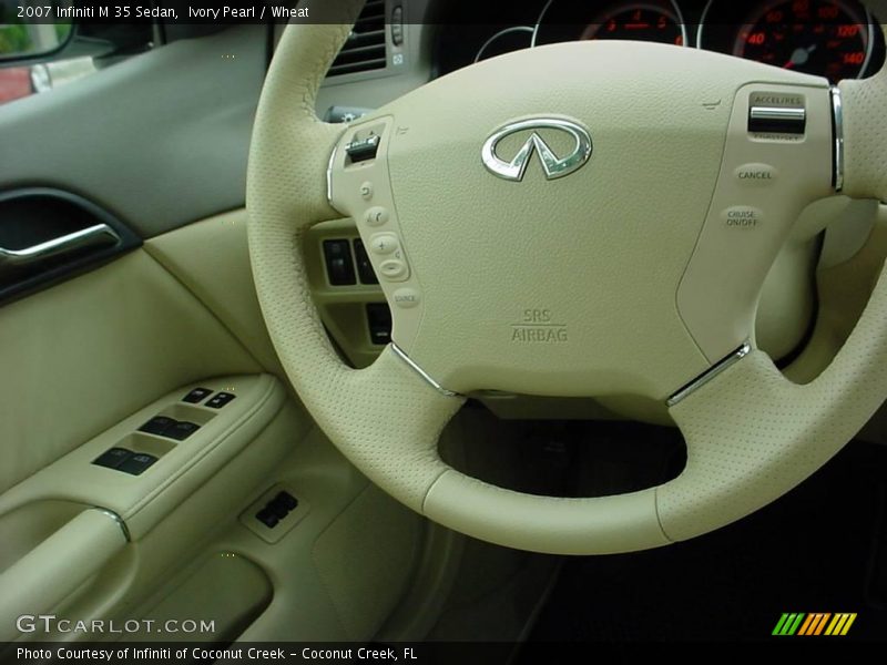 Ivory Pearl / Wheat 2007 Infiniti M 35 Sedan