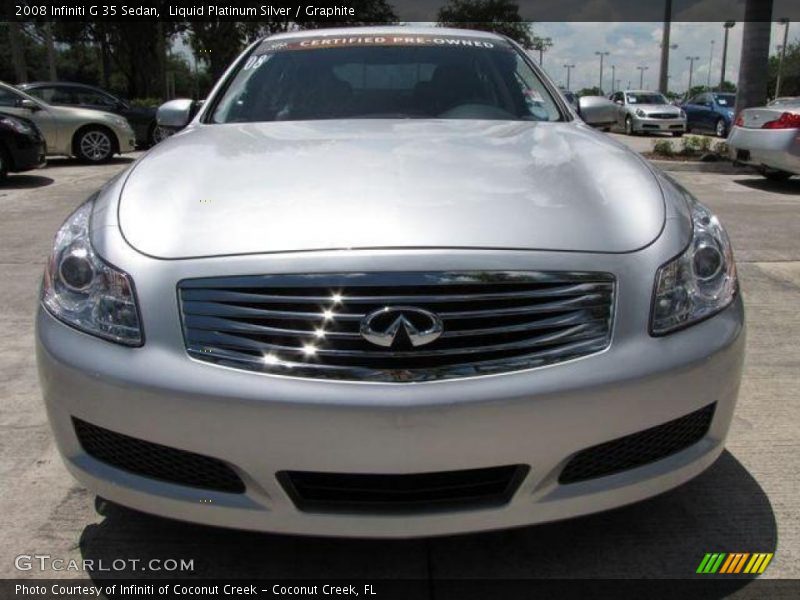 Liquid Platinum Silver / Graphite 2008 Infiniti G 35 Sedan
