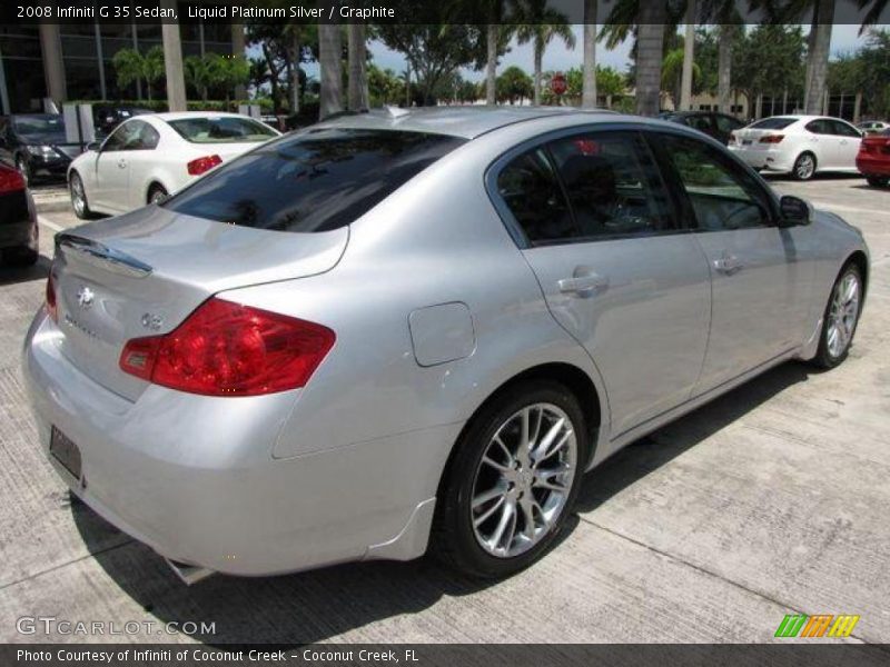 Liquid Platinum Silver / Graphite 2008 Infiniti G 35 Sedan