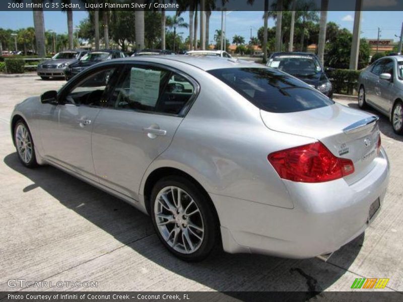 Liquid Platinum Silver / Graphite 2008 Infiniti G 35 Sedan