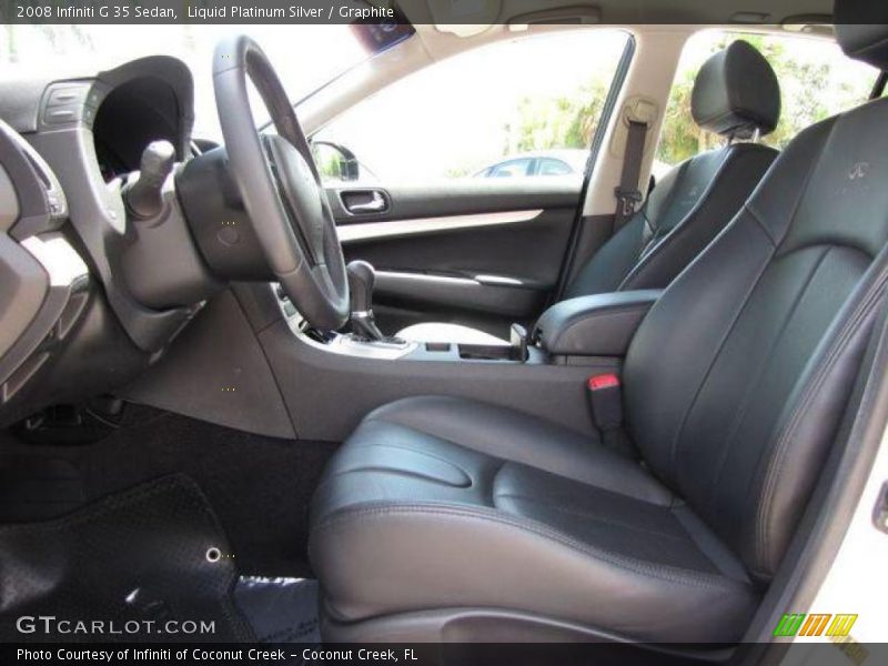 Liquid Platinum Silver / Graphite 2008 Infiniti G 35 Sedan