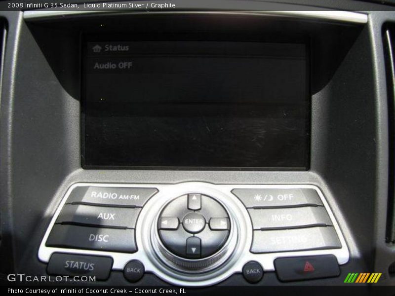 Liquid Platinum Silver / Graphite 2008 Infiniti G 35 Sedan