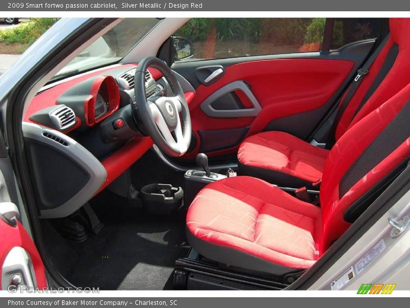Silver Metallic / Design Red 2009 Smart fortwo passion cabriolet