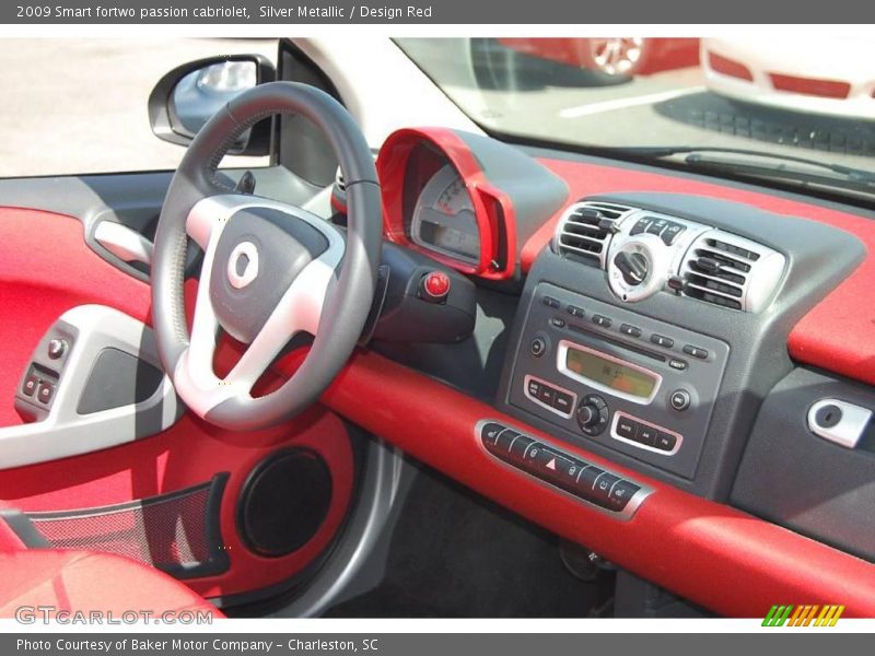 Silver Metallic / Design Red 2009 Smart fortwo passion cabriolet