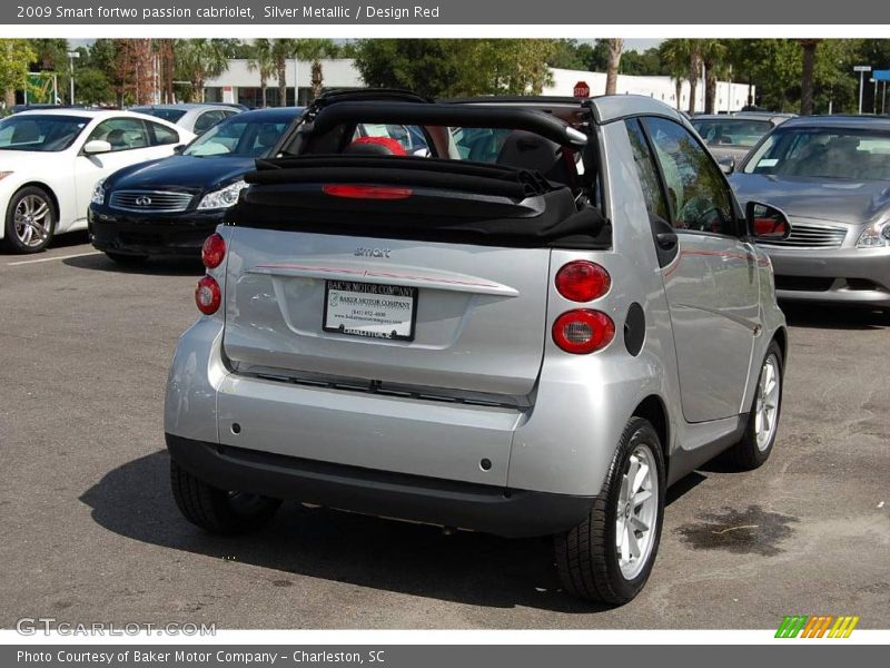 Silver Metallic / Design Red 2009 Smart fortwo passion cabriolet