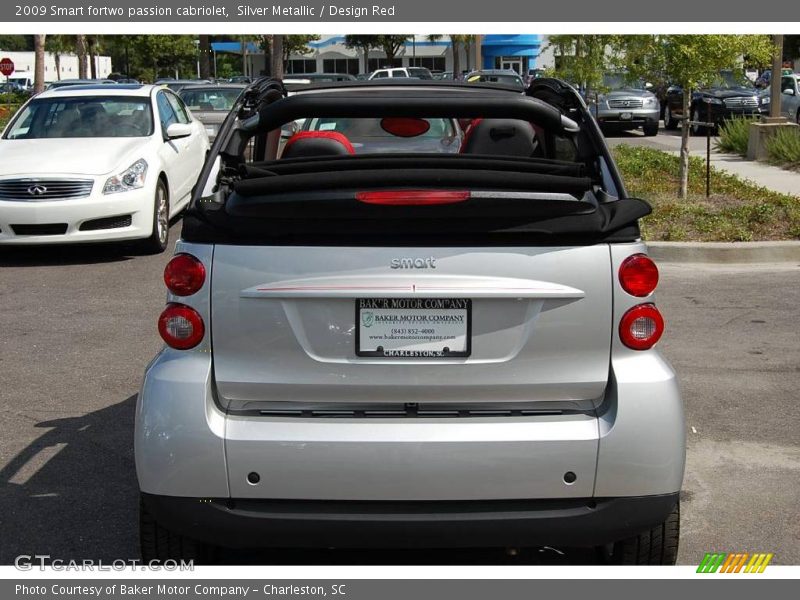 Silver Metallic / Design Red 2009 Smart fortwo passion cabriolet