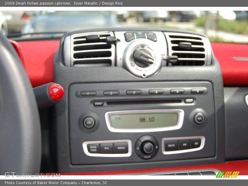 Silver Metallic / Design Red 2009 Smart fortwo passion cabriolet