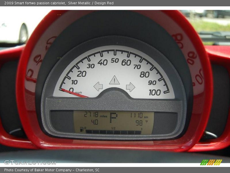 Silver Metallic / Design Red 2009 Smart fortwo passion cabriolet