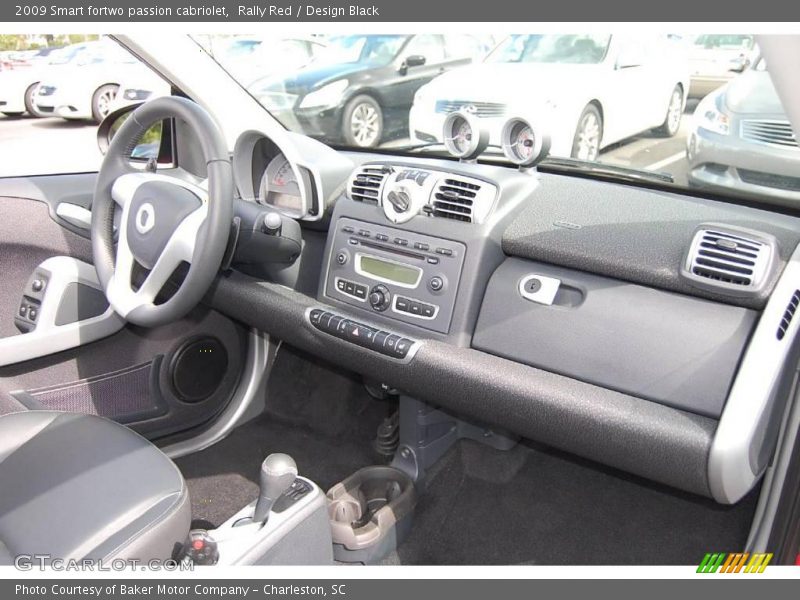 Rally Red / Design Black 2009 Smart fortwo passion cabriolet