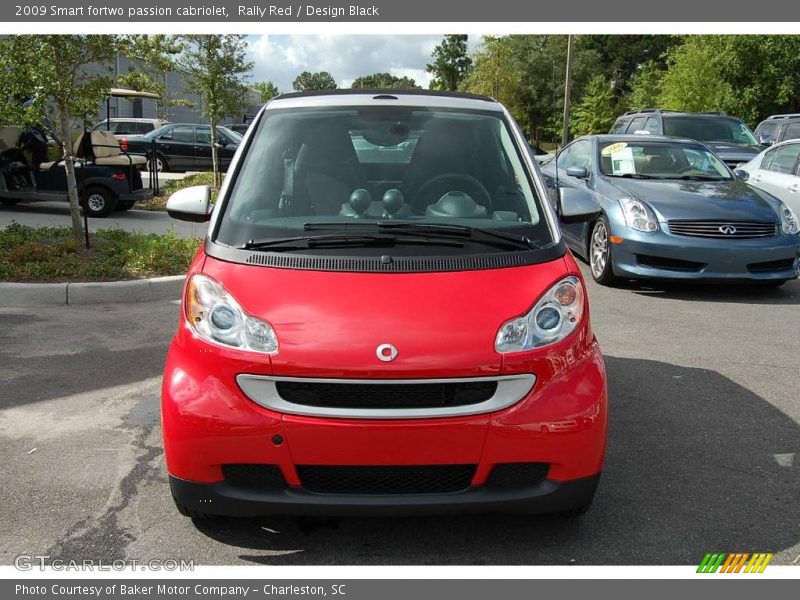 Rally Red / Design Black 2009 Smart fortwo passion cabriolet