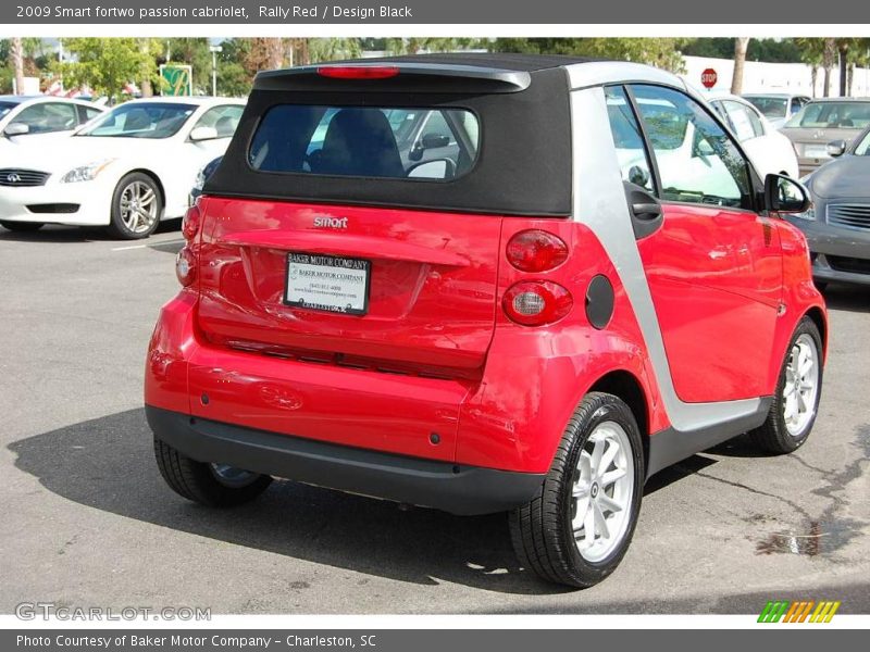 Rally Red / Design Black 2009 Smart fortwo passion cabriolet