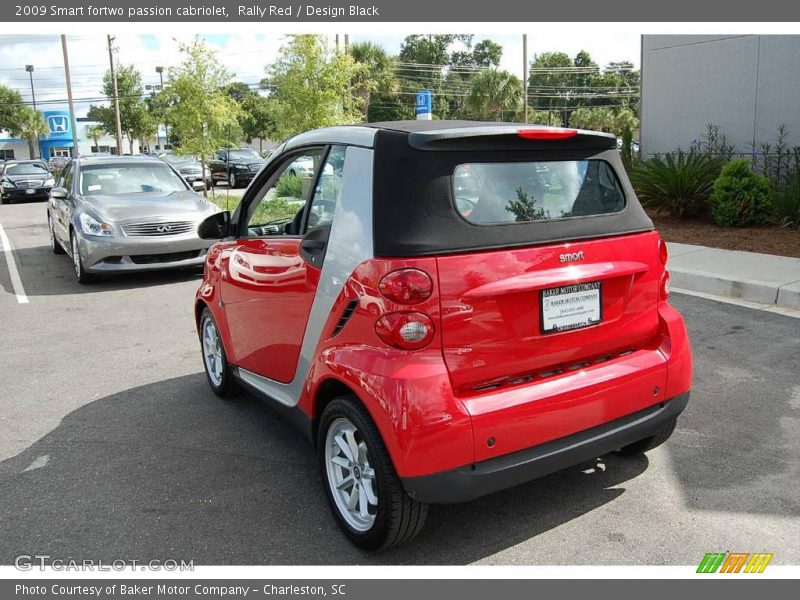 Rally Red / Design Black 2009 Smart fortwo passion cabriolet