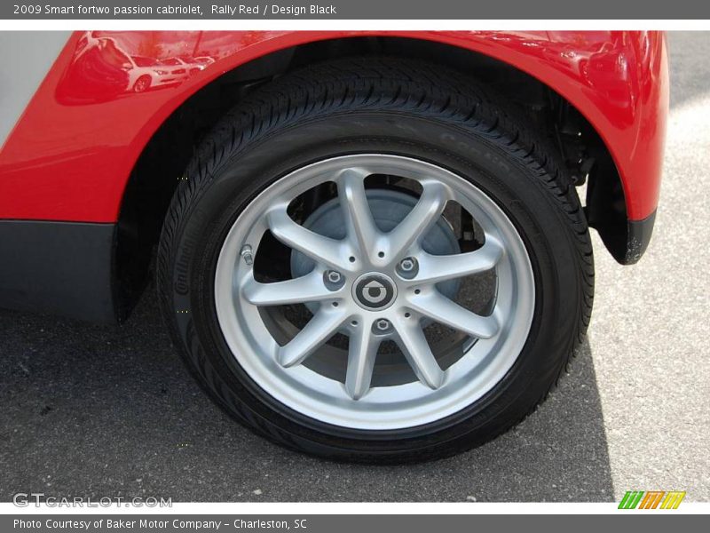 Rally Red / Design Black 2009 Smart fortwo passion cabriolet
