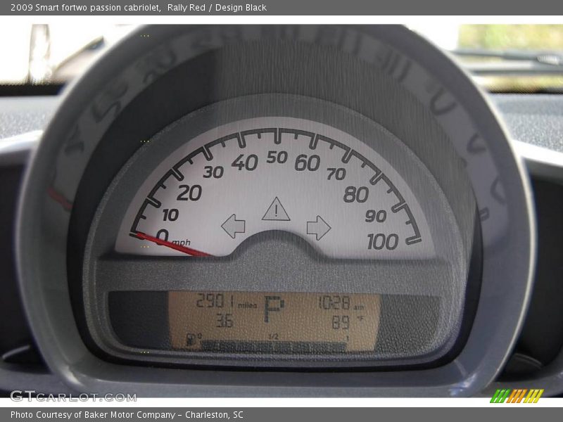 Rally Red / Design Black 2009 Smart fortwo passion cabriolet