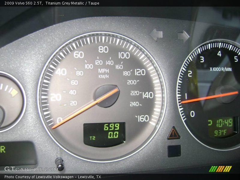 Titanium Grey Metallic / Taupe 2009 Volvo S60 2.5T