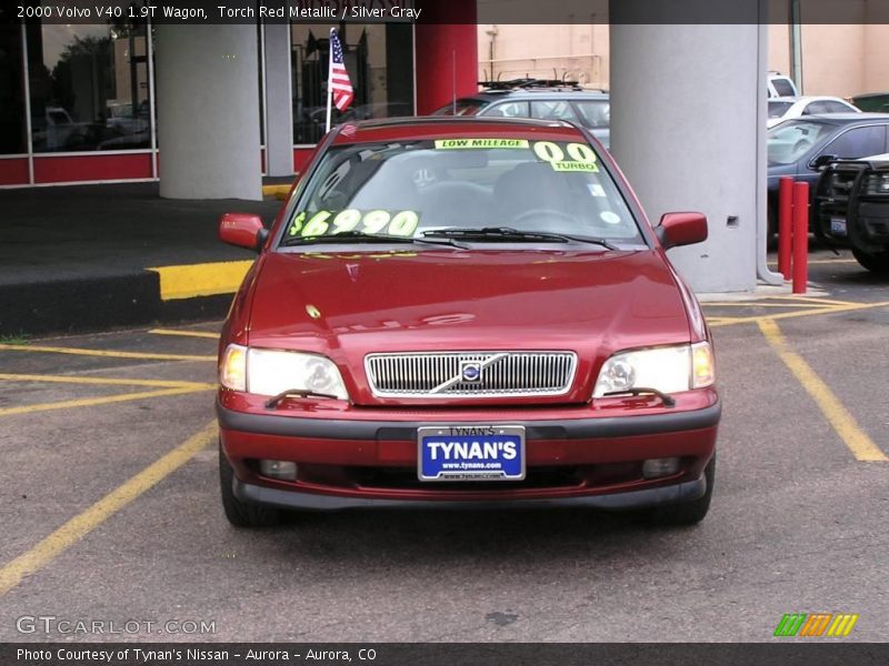 Torch Red Metallic / Silver Gray 2000 Volvo V40 1.9T Wagon